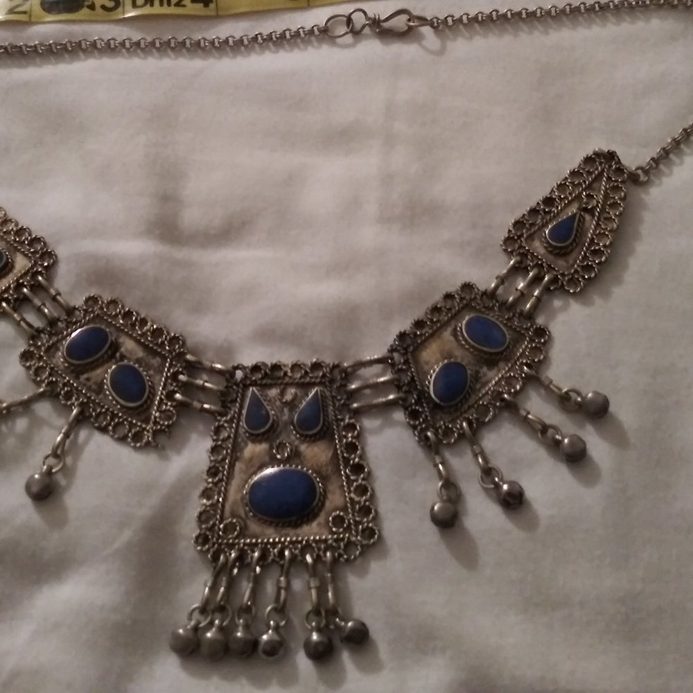 Afghanistan lapis necklace